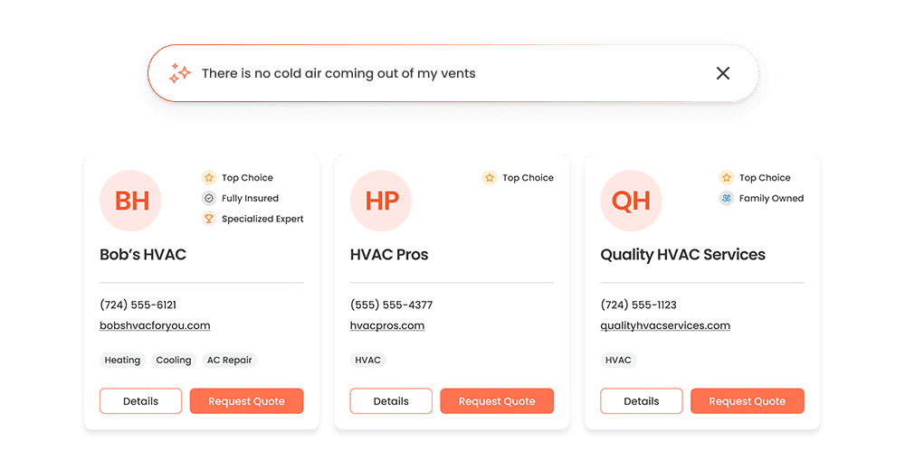 vendor match results